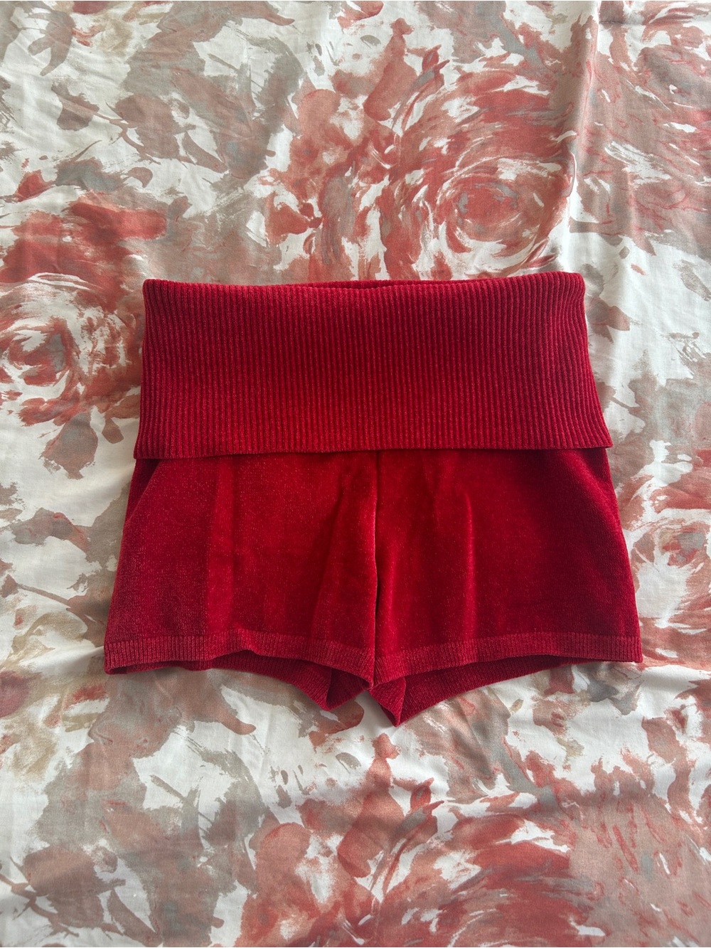 Garage Chenille Fold-Over Shorts